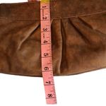 Lauren Merkin DISTRESSED LEATHER BROWN CLUTCH BAG Photo 3