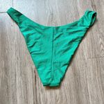 Aerie Rib Shine Super High Cut Cheeky Bikini Bottom Emerald Green Size XL NWOT Photo 8