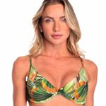 new Dalcosta ❤︎ Brazil Padded 2 Ways to Wear Bikini Top with Bow ❤︎ Stripe Print Size L Photo 2