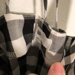 BP Mixed Gingham Print Wrap Dress Black White Photo 10