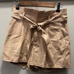 Sofia Jeans by Sofia Vergara Tan/Beige Faux Leather Shorts (2) Photo 0