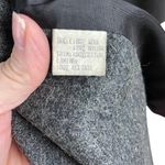 Vintage Jofeld Wool Blend Velvet Trim Black Pea Coat Size Medium Gray Photo 11