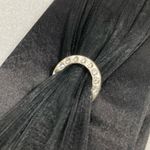 Gunne Sax  Black Evening Bag with Silver Rhinestones Photo 4