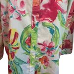 Ralph Lauren Lauren Womens Multicolor Floral Cotton Blouse/Top 3/4 Sleeve Boho Photo 3