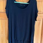 H by Halston H by Halsten XL black short sleeve top Photo 0