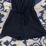 Cotton Sleeveless Romper Black Photo 2