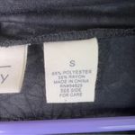 Allison Brittney Small Black Floral Burnout Ruffle Overpiece w/Short Sleeves Photo 7