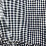The Great  Ruffle Oxford Shirt Size 2 US Medium Plaid Cotton Peplum Long Sleeve Photo 2
