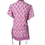 Vineyard Vines Swimsuit Cover Up Size XS Pink Tassel Tunic Top Floral Resortwear Photo 3