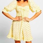 Faithfull the Brand NEW Faithfull Sage Mini Dress Santa Maria Floral Puff Sleeve Fit & Flare Skater Photo 0