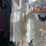 Abercrombie & Fitch babydoll Cream Lace ruffled mini dress Photo 1