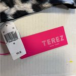 Terez  Sports Bra Rose Black & White Animal Print Pattern Sz M NWT No Padding Photo 2