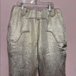 Blue B Collection Western Metallic Gold Pants. Size M Size M Photo 1