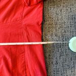 Jil Sander  Red Cotton Off-Shoulder Dress Size 36 Photo 10