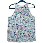 Anne Carson NWT 100% Rayon Colorful Floral Sleeveless Blouse Photo 0