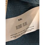 Ella Moss Women's Size XXL  Sweater Pullover Ribbed V-Neck Blue Soft Long Sleeve Photo 7