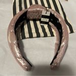 Lele Sadoughi NWT  Lurex Knotted Headband Pink silver Rosado 650 Photo 2