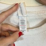 Just Hoods White Iowa State Lips Cropped Crewneck Sweatshirt Medium Photo 3