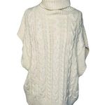 &merci &merci Sleeveless Cable Knit Sweater Turtleneck Large Photo 0