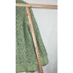 Sigrid Olsen  M Green Pastel Buttoned Sweater Cardigan Slouchy Knit Cutouts Photo 6