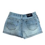 L.E.I Vintage Low-Rise Y2K Button-fly Size 9 Light Wash DenimShorts Photo 1