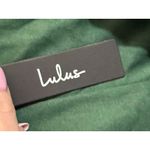 Lulus Dark Green Floral Velvet Midi Wrap Dress Women’s XS New with Tags Photo 4