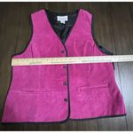 Diane Von Furstenberg  The Color Authority Pig Skin Pink Vest Artsy Indie Sz 1X Photo 2