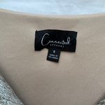 Connected Apparel NWOT 8 Women’s Formal Gown Dress Silver Taupe Cowl Neckline Photo 2