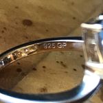 Multi Gemstone Sterling Silver Yellow Gold Vermeil Art Deco Ring Size 6 Purple Photo 5