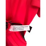 Eloquii NWT  14 Studio Dress red black mesh sheath fit flare bustier top Short Photo 8