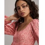 Anthropologie NWT Pilcro Floral Babydoll Mini Dress M Pink Photo 10