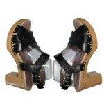 Dansko ‎ Sandals Women 41 (10.5) Daniela Black Leather Straps Platform Block Heel Photo 4