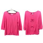 Talbots Womans Sweater Size 1x Fuschia Preppy Cute Warm Cozy Fall Tight Knit Photo 2