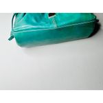 Dooney & Bourke Teal Green Chiara Patent Leather Drawstring Tote Handbag Photo 6