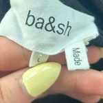 Ba&sh  Neil Embellished Gold Button Long Sleeve Black Blouse Large Mock Neck Photo 8