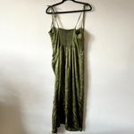 Reformation  Marguerite Silk Dress leaf green size 14 UB Photo 9