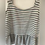 a.n.a  Womens Multicolor Striped Flowy Tank Top, 
White/Green/Black Size M  NEW Photo 1