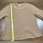J.Crew Mercantile Size L Tan Classic Waffle Knit Crewneck Sweater Photo 4