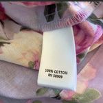 Chelsea & Violet Long Sleeve Ruffle Shoulder Floral Blouse Top Purple XS Photo 8