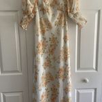 Luxxel Women's Large Babydoll Floral Maxi Dress Cottagecore Whimsy Milkmaid Chic Photo 0