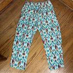 ZARA  | IKAT Colorful Metallic Gold Details Abstract Print Pants Size M Photo 6