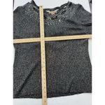 Marisa Christina Sweater‎ Black Sparkle Cutouts Size 3X Stretchy Formal Photo 6