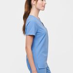 FIGS  Catarina One Pocket Scrub Top Ceil Blue Photo 1