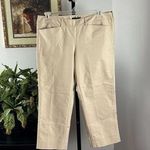 White House | Black Market  Women’s Tailored Pants Beige Size 14 Slim Ankle Pockets Photo 0