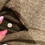 Lululemon ‎ Rush Hour 1/2 Zip Sweatshirt Women Size 10 Heathered Military Green Photo 6