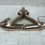 Rose gold chunky‎ heel heels sandals Size 8.5 Photo 5