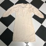 Vintage 60s 70s Silk Cream Off Photo 7