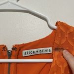 Alice + Olivia ALICE AND OLIVIA Markita Smocked Fil Coupé Silk And Cotton-blend Mini Dress Photo 3
