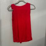 Dress Barn Red Beaded Scoop Neck Tank Top Photo 3