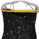Forever 21 Sequin Strapless Mini Dress NWT – Black Bodycon Ruffle Hem, Size L Photo 2